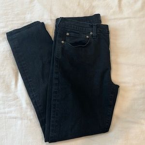 J crew men’s black jeans slim fit 34X30 very gently worn